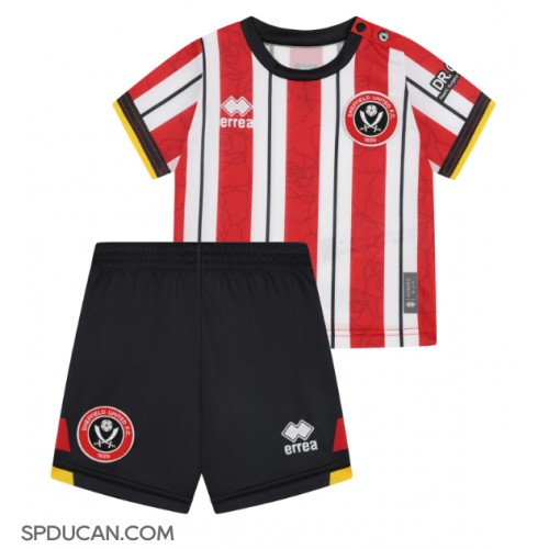 Dječji Nogometni Dres Sheffield United Domaci 2024-25 Kratak Rukav (+ Kratke hlače)